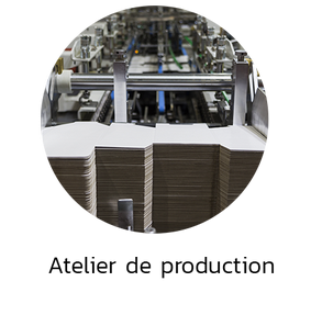 Notre atelier de production assure la fabrication de vos packaging - emballages personnalisés et sur mesure